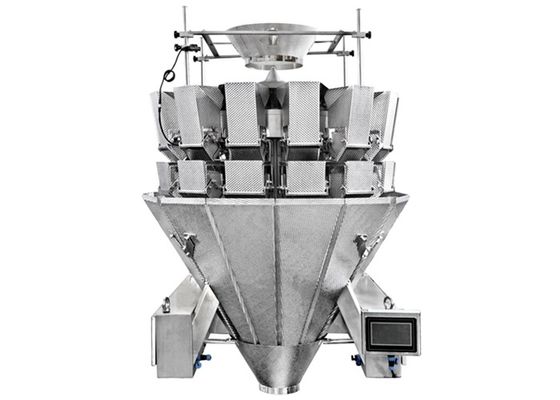 Volledig Automatische Kop Verpakkende Machine met Multihead-Weger voor de Verpakking van Snackvoedsel, Suikergoed
